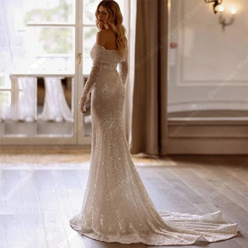 Elegant Sexy Women Summer Wedding Dresses 2024 Custom Made Mermaid Bridal Gowns Mopping Length Princess Boho Vestidos De Novias