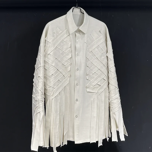 PFHQ Long Sleeved Non Ironing Solid Color Men's Shirts Haute Quality Turn-down Collar Loose Casual Button Tops Summer 21Z4309