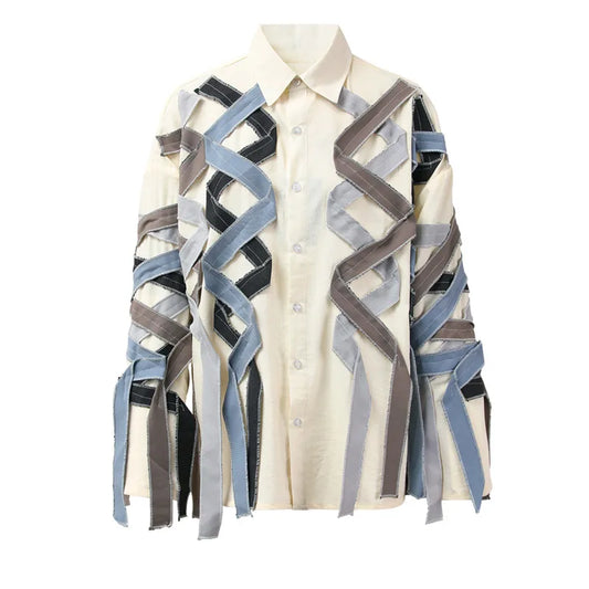 PFHQ Men's Rainbow Stripe Long Sleeve Tops Sunscreen Summer Loose Casual Colorful Light Luxury Sport Art Delicacy Shirts 21Z1985