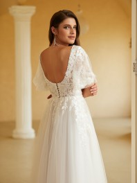 Wedding Dresses Lace Applique Sweep Train Sweetheart Neckline Bridal Gowns Corset Back Vestidos De Novia