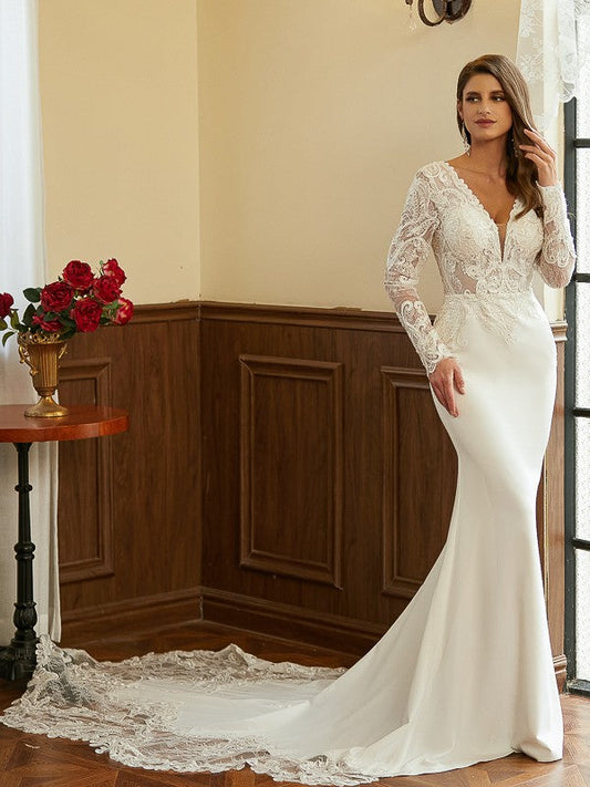 Wedding Dresses Lace Applique Sweep Train Sweetheart Neckline Bridal Gowns Corset Back Vestidos De Novia