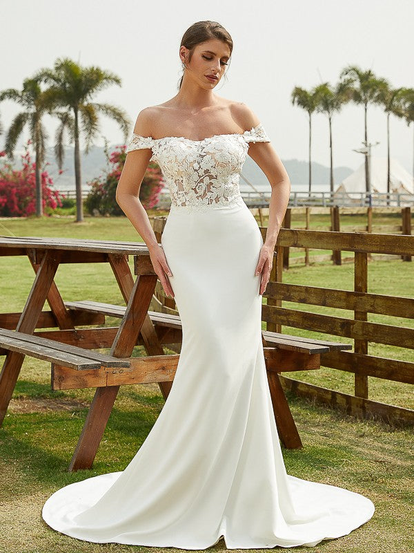 Wedding Dresses Lace Applique Sweep Train Sweetheart Neckline Bridal Gowns Corset Back Vestidos De Novia Plus Size (Copie)